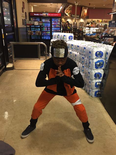 This is a homemade Naruto Halloween costume that my sons mother made ...