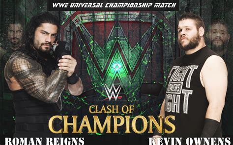 Roman Reigns Vs Kevin Owens WWE Universal Title by usmanrollins on ...