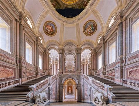 The Staircase of the Royal Palace of Caserta (southern Italy) is such a ...