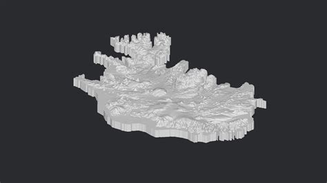 STL file Iceland Heightmap 🇮🇸・3D printable design to download・Cults