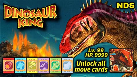 Dinosaur king game | unlock all move cads | only one click | Dinosaur ...