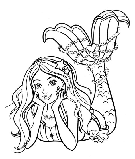 cute barbie mermaid coloring page Barbie in a mermaid tale printable ...