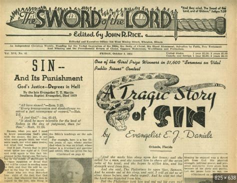 Throwback Thursday: The Sword of the Lord – excatholic4christ