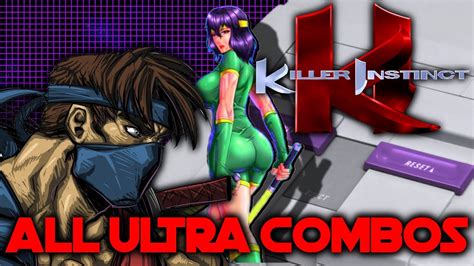 Killer Instinct (SNES) All Ultra Combos - YouTube