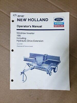 Ford New Holland 166 Windrow Inverter Operators Manual | eBay