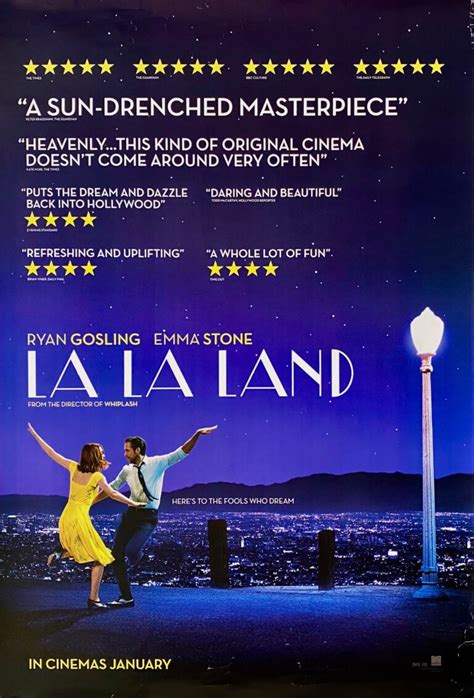 Original La La Land Movie Poster - Musical - Ryan Gosling - Emma Stone