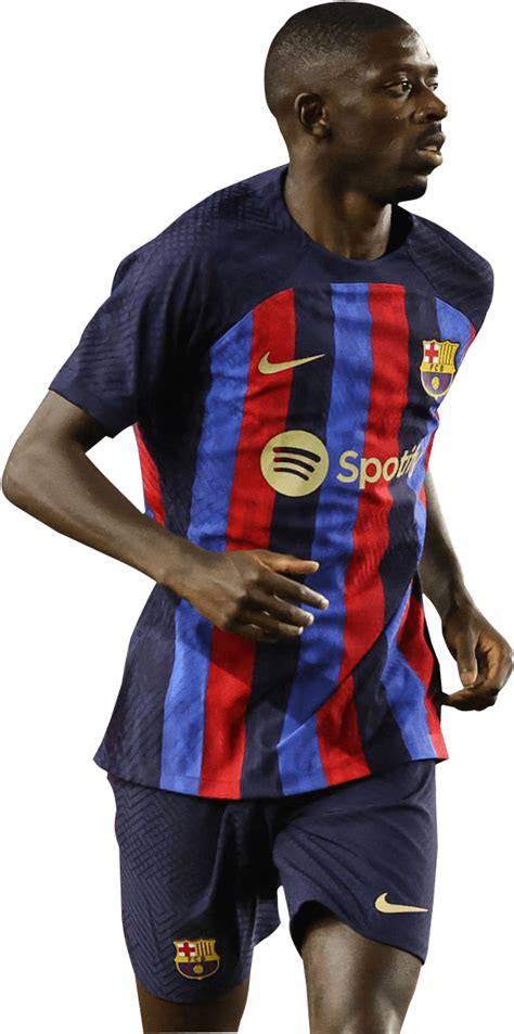 Ousmane Dembélé Barcelona football render - FootyRenders