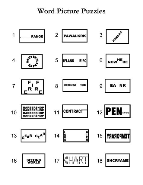 Printable Word Games For Kids Word Picture Puzzles – K5 Worksheets Word ...