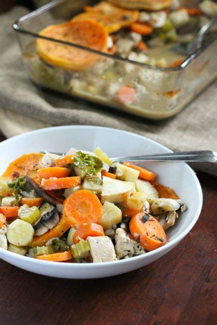 Clean Eating Chicken and Root Vegetable Casserole - A nutrient-dense, good-for-you warming ...