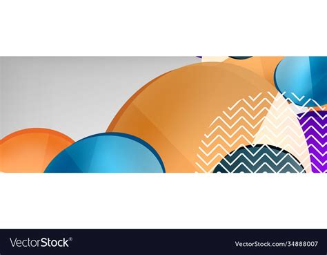 Abstract glossy round shapes background Royalty Free Vector