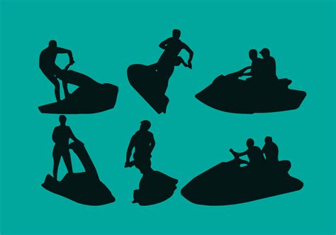 Jet Ski Silhouette Vector 101352 Vector Art at Vecteezy