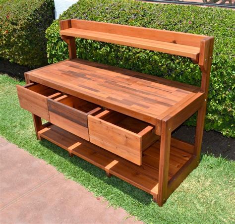 Eli's Potting Benches, Built to Last Decades | Forever Redwood