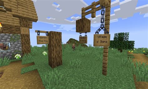 How to make and use hanging signs in Minecraft snapshot 22w42a