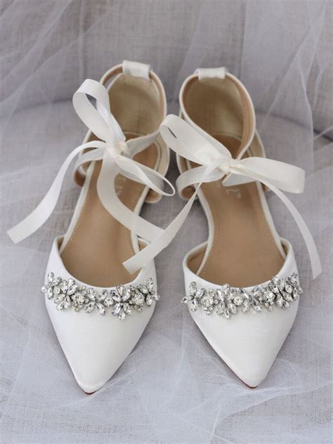 25 Flat Wedding Shoes Fancy Enough for Your Special Day