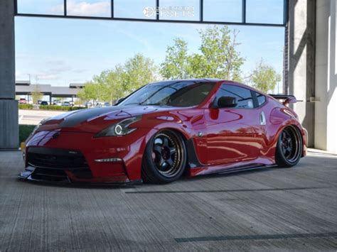 2015 Nissan 370Z with 19x10.5 7 Work Meister S1 3p and 265/35R19 Bridgestone Potenza S-04 Pole ...