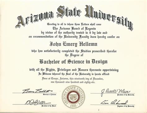 ASU Diploma