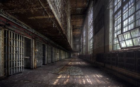 Creepy Abandoned Prison: HD Wallpaper of a Forgotten Jail