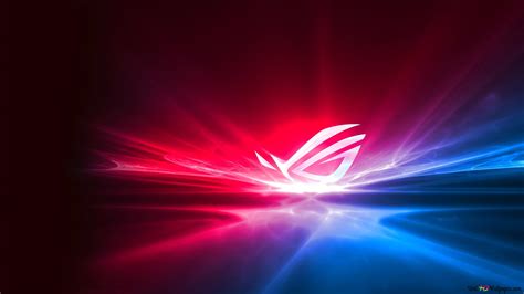 Asus ROG (Republic of Gamers) - Flashy Neon Logo 4K wallpaper download