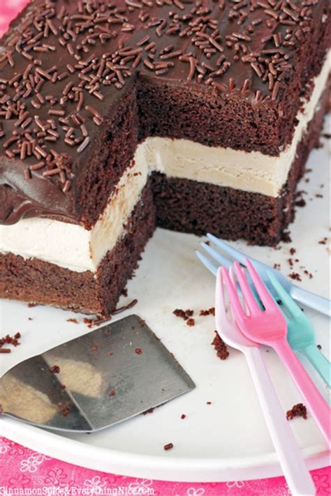 Devil's Food Cake with Peanut Butter Filling recipe | Chefthisup