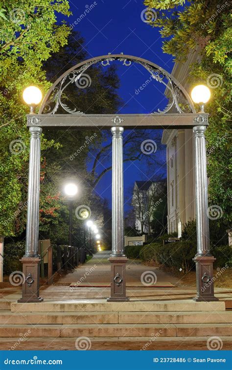 University Arch stock photo. Image of twilight, night - 23728486