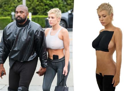 Kanye West's wife Bianca Censori models the new Yeezy fashion line ...