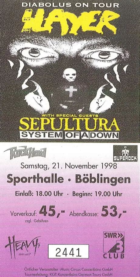 History of a Down - 1998·11·21-Sporthalle-Böblingen-Germany