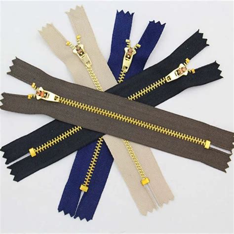 10piece 14cm 3# Close End Sewing Metal Zippers Auto Lock Black DIY Zip Garment Accessories For ...