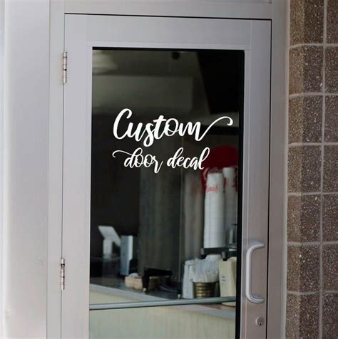 Custom Business Door Decal Custom Business Decals Vinyl | Etsy | Door decals, Custom vinyl decal ...