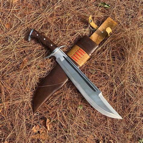 15 Inches Blade Bowie Knife Hand Forged Bushcraft Knife 5160 - Etsy