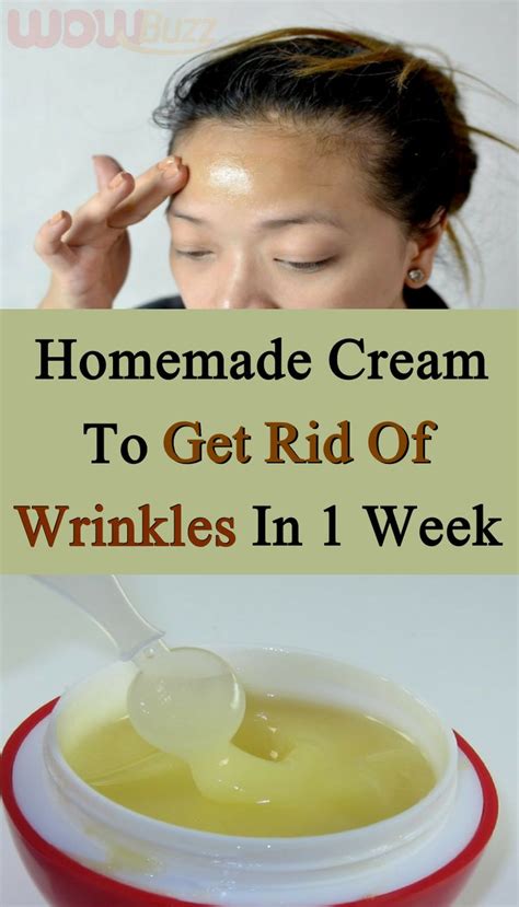 Homemade Cream To Get Rid Of Wrinkles In 1 Week | Homemade wrinkle ...