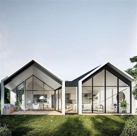 Gabled(pitched) roof | Facade house, Scandinavian house exterior, House exterior