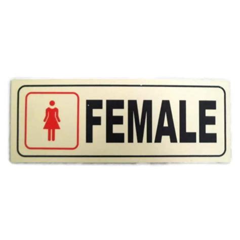 "Female" Restroom Comfort Room Sign Board | Shopee Philippines