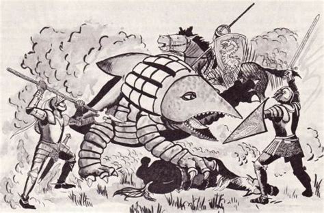 Bulette, from title page of AD&D Monster Manual, TSR, 1977. Pretty sure this one is by David ...