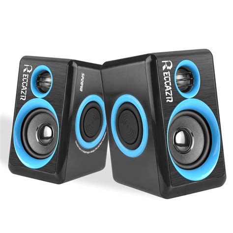 Reccazr SP2040 Surround-Computer-Lautsprecher mit tiefem Bass, USB-2.0 ...