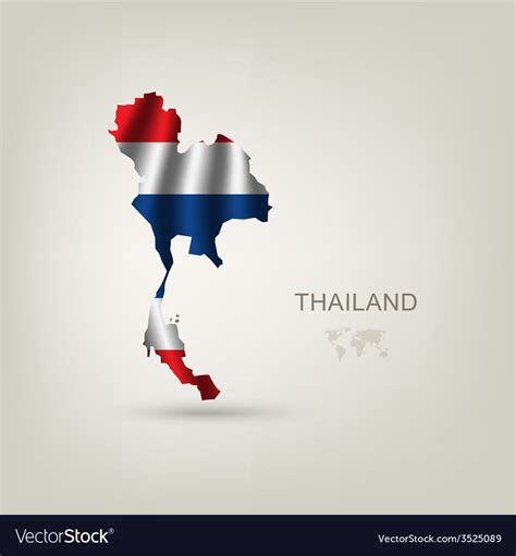 Flag of Thailand as a country Royalty Free Vector Image