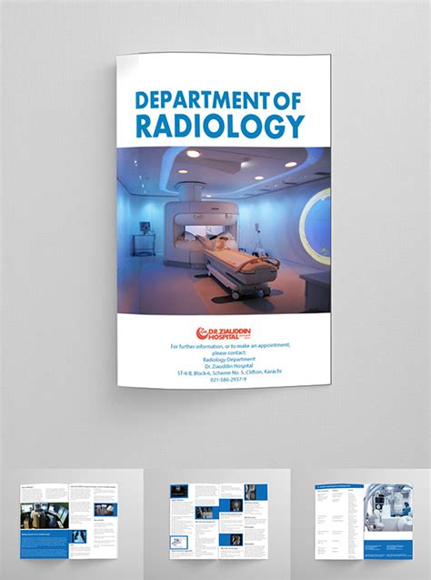 Brochure Design for Dr.Ziauddin Radiology Dept. on Behance