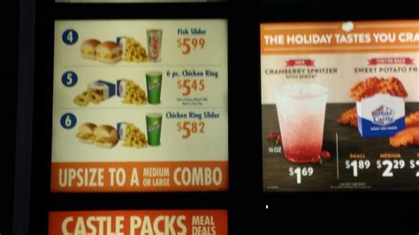 White Castle Menu Prices