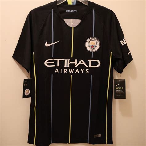 Nike Manchester City Official 2018 2019 Away Soccer Football Jersey ...