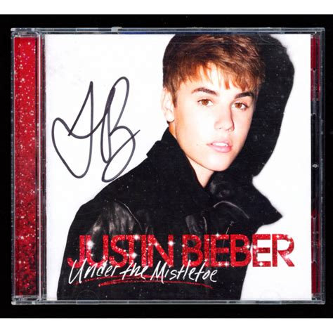 Justin Bieber Signed "Under The Mistletoe" CD Cover (JSA COA) | Pristine Auction