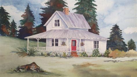 Painting Of Old Farmhouses at PaintingValley.com | Explore collection ...