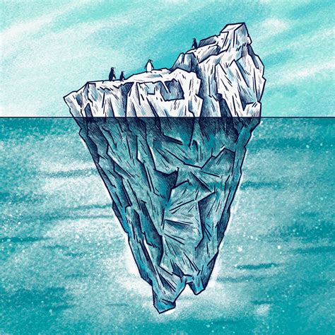 Free Vector | Iceberg concept illustration