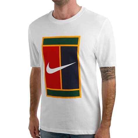 Buy Nike Court Heritage Logo T-shirt Hommes Blanc , Jaune online | Tennis Point FR