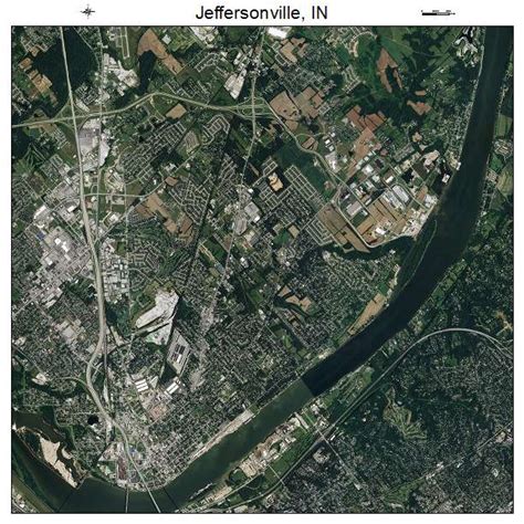 Aerial Photography Map of Jeffersonville, IN Indiana