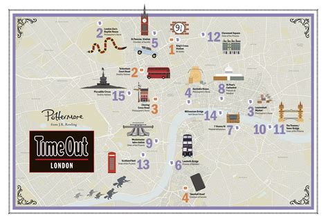 'Harry Potter' Map Reveals Actual London Locations Used in Books | Teen ...