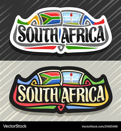 Logo for south africa Royalty Free Vector Image