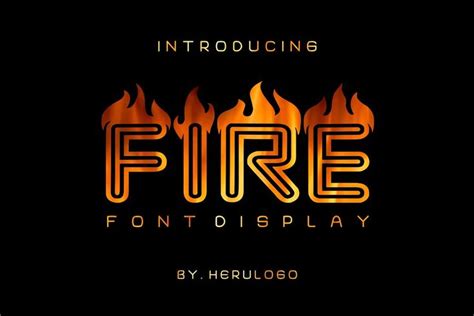 FIRE display Font | Fire font, Logo fonts, Cool fonts