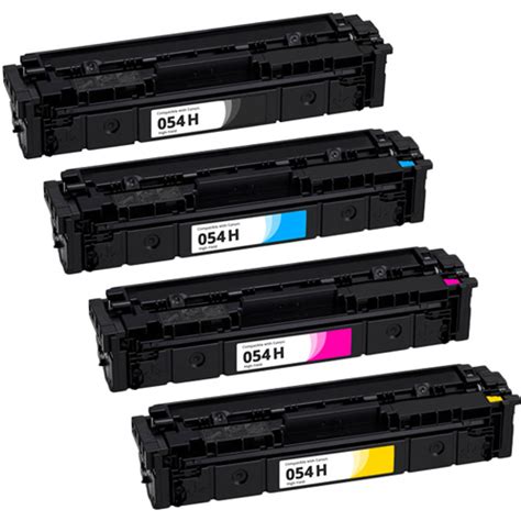 Canon 054H Toner Cartridge Set, High Yield | 4 Pack | 1ink.com