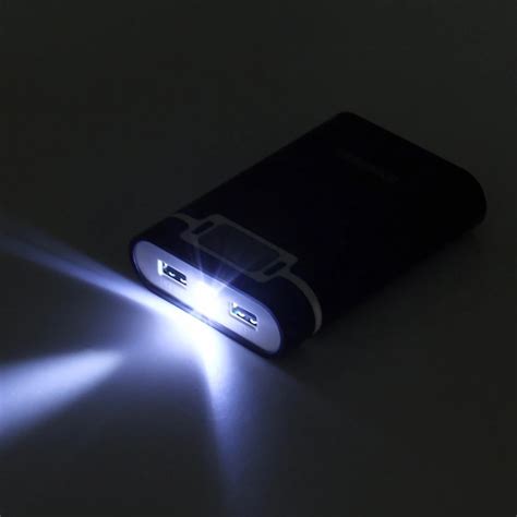 Hot Sale 10000mAh 5V 18650 Battery Power Bank Shell Flashlight USB ...