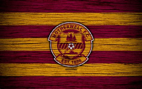 Download wallpapers 4k, Motherwell FC, logo, Scottish Premiership, soccer, football, Scotland ...