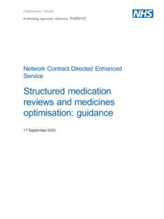 Structured medication reviews and medicines - NHS England / structured-medication-reviews-and ...